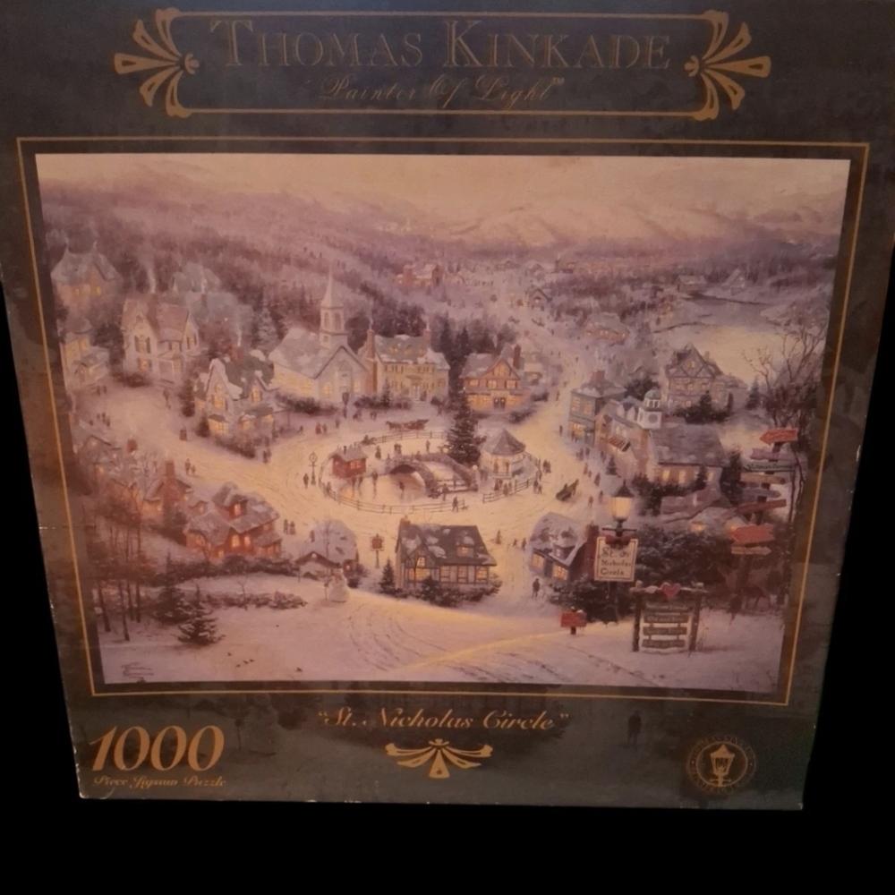 Thomas Kinkade St Nicholas Square Scene Puzzle - 1000 Pieces New Sealed